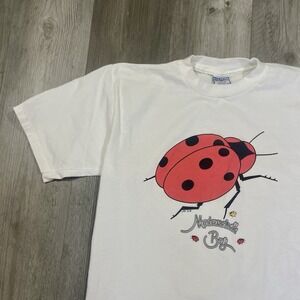VTG 1996 Mademmoisselle Bug Ladybug Nature Insect‎ Animal French Sz Large Tshirt